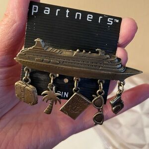 Partners Vintage Cruise Line Pin